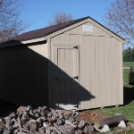 10x14 Gable 7' sides Rear door Waterford #3